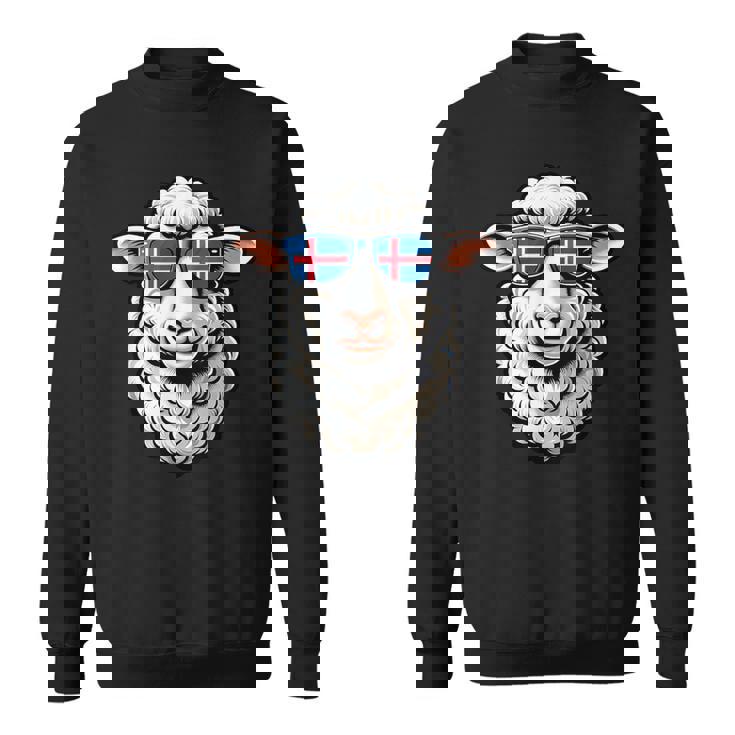 アイスランド土産 アイスランド製品 ハイキング おもしろ羊 スウェットシャツ