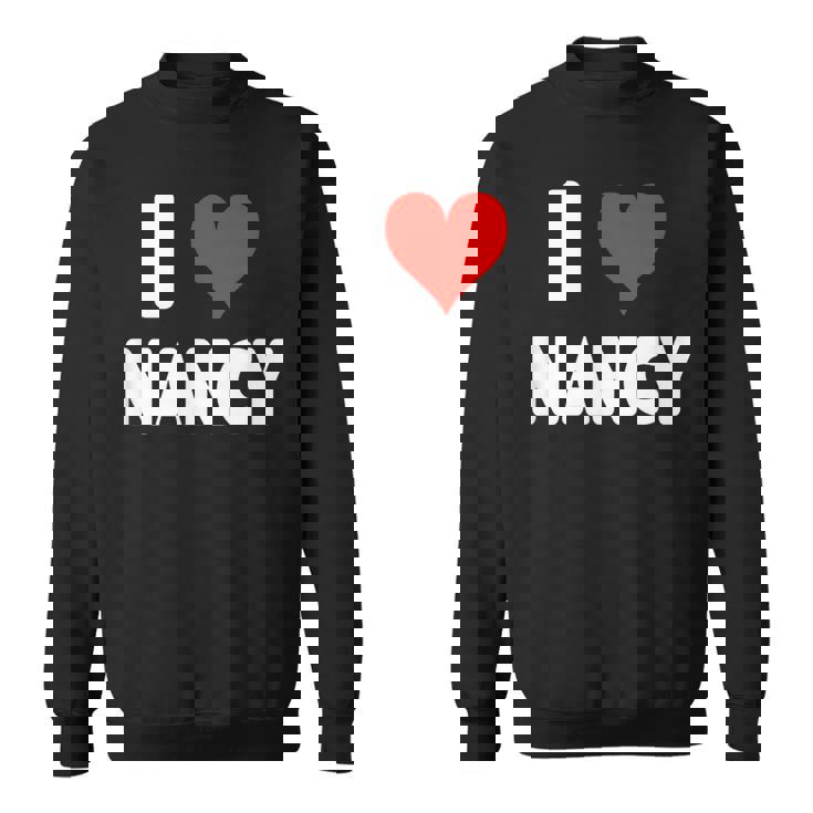 アイラブナンシー-ハート スウェットシャツ