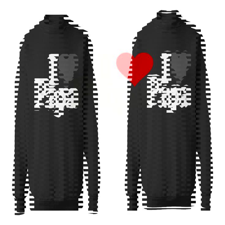 アイラブハートパパ父の日パパパパ スウェットシャツ