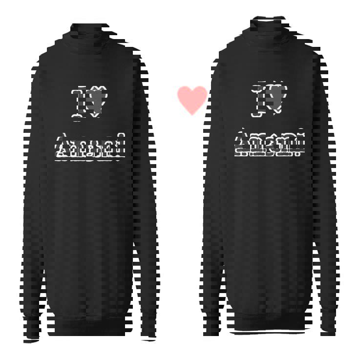 アイラブ・Amami 奄美大島（I Love ハート）【47都道府県】Jimo-T ジモティ お土産 面白い スウェットシャツ