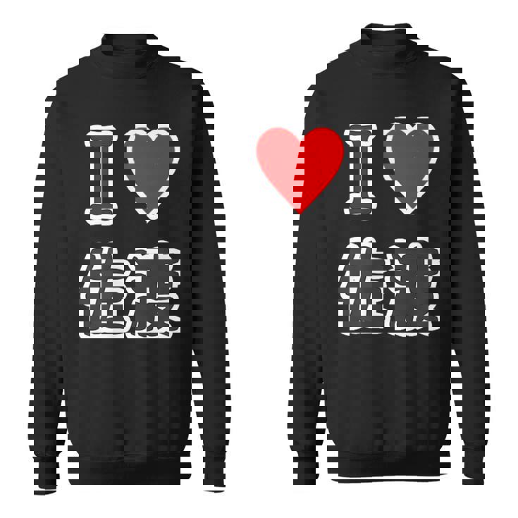 アイラブ・佐渡（I Love ハート）佐渡島【47都道府県】佐渡ヶ島 ジモtティ 地元愛 お土産 面白 スウェットシャツ