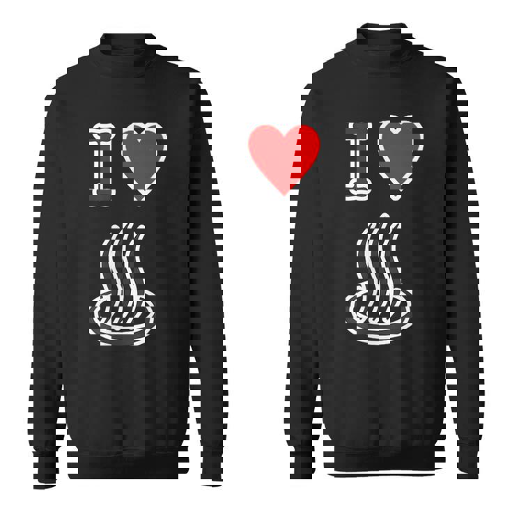 アイラブ・温泉 温泉マーク お風呂 銭湯 記号 お土産 旅行 ハート スタッフ メッセージ・面白 スウェットシャツ