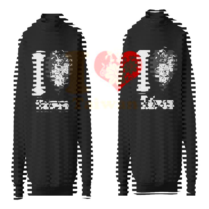 アイラブ台湾フローラル スウェットシャツ