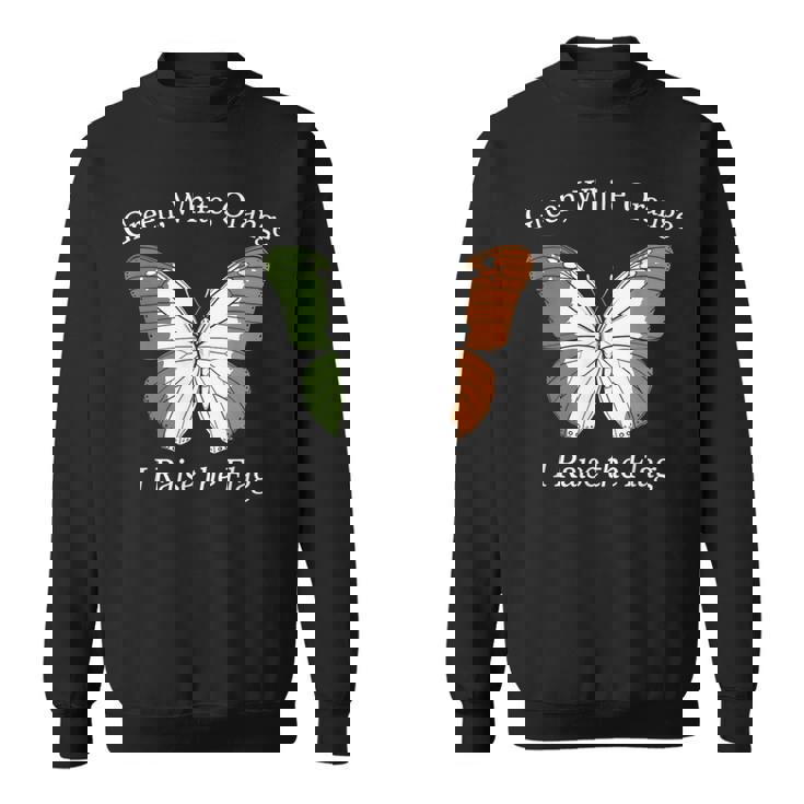 アイルランド、緑、白、オレンジの国旗を誇り スウェットシャツ