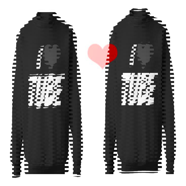 アイ・ラブ・チューブ・ハート スウェットシャツ