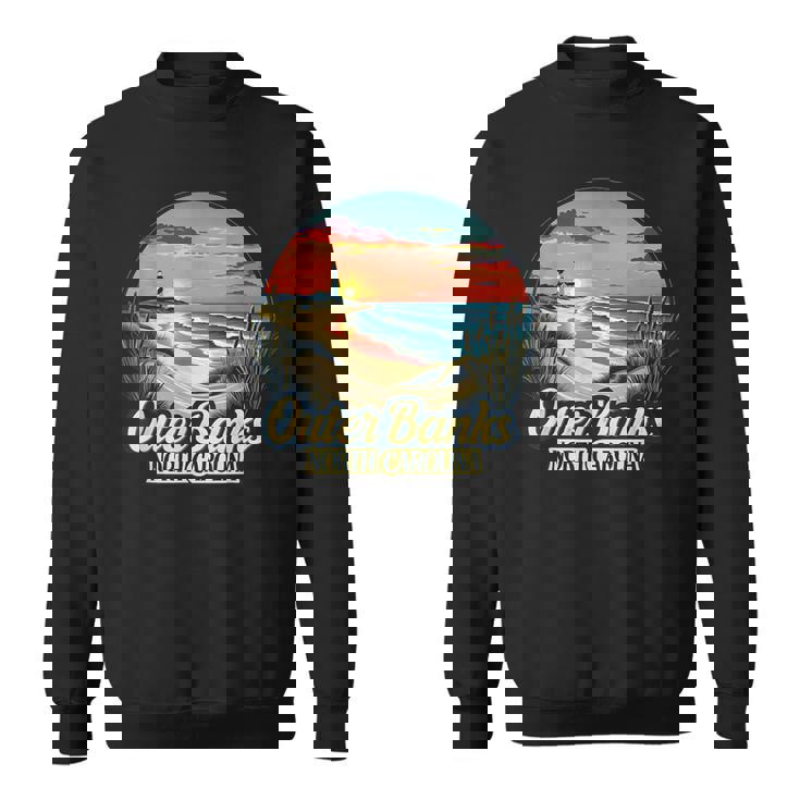 アウターバンクス ノースカロライナ コースタル サンセット ビーチ 灯台 スウェットシャツ