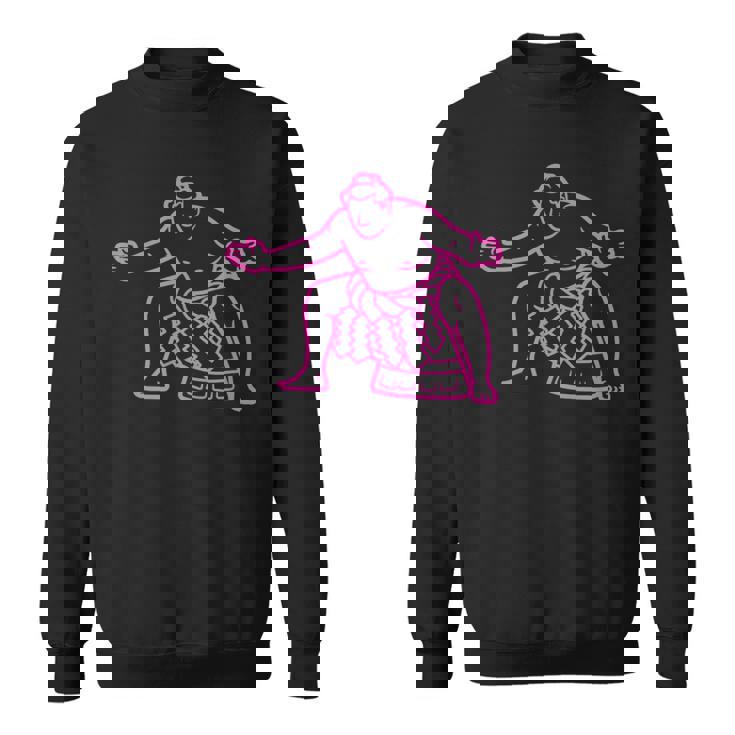 アスレチック相撲インスピレーションシルエット スウェットシャツ