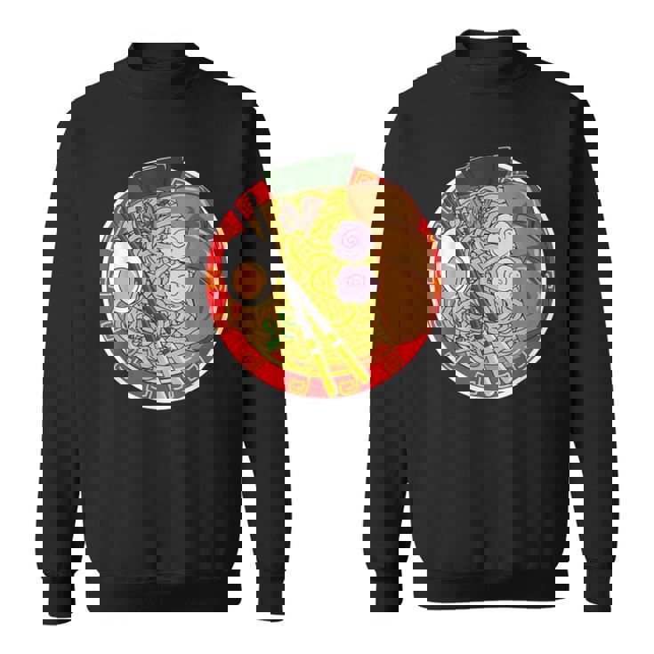 アニメ 和風ラーメン 麺類 食いしん坊ギフト スウェットシャツ