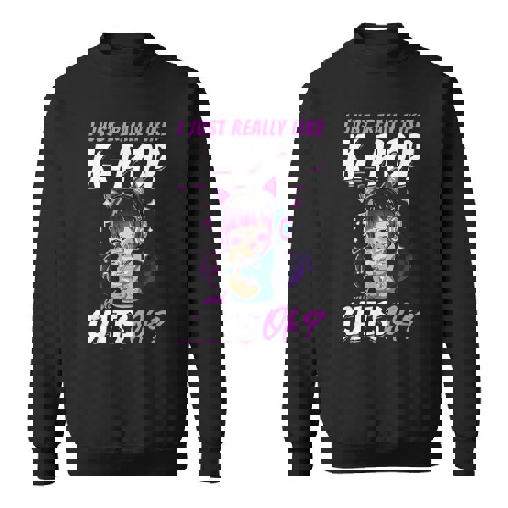 アニメ・猫 K-Pop スウェットシャツ