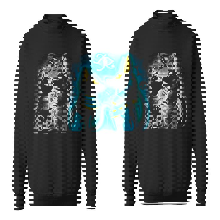 アヌビスとバステト 古代エジプトの死後の世界の神 スウェットシャツ