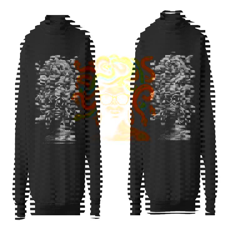 アフロ ブラック メラニン スキントーン メデューサ ヘビ ヘアスタイル スウェットシャツ