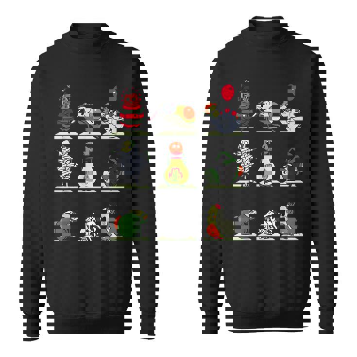 アボカド ヨガ ハロウィン モンスター スウェットシャツ