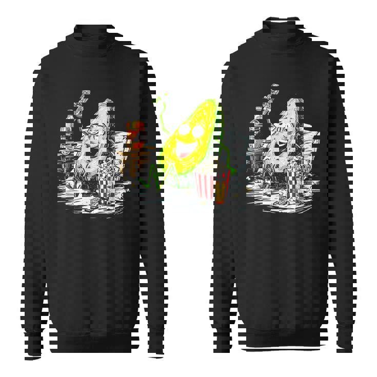 アボカド リラックス 持株 おやつ アート フルーツ モチーフ アボカド スウェットシャツ