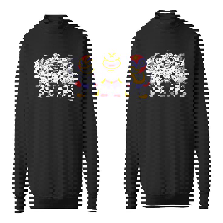 アマチュア・レスリング ルチャリブレ 面白いメキシコのプロレス スウェットシャツ