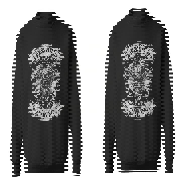 アメリカン バイク おしゃれ ドクロ エンジン ダメージ 面白い イラスト スウェットシャツ