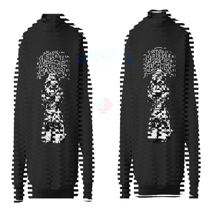 アメリカンコッカーアイコン愛国コッカースパニエル スウェットシャツ