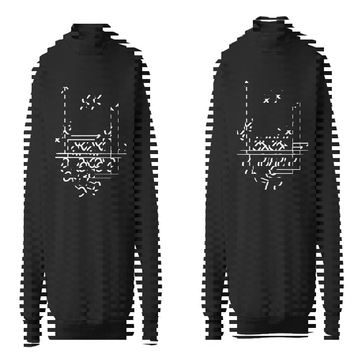 アメリカンフットボールプレイフォーメーションルート 長袖tシャツ スウェットシャツ