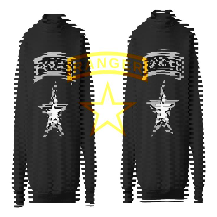 アメリカ合衆国陸軍レンジャータブとスターミリタリー。 スウェットシャツ