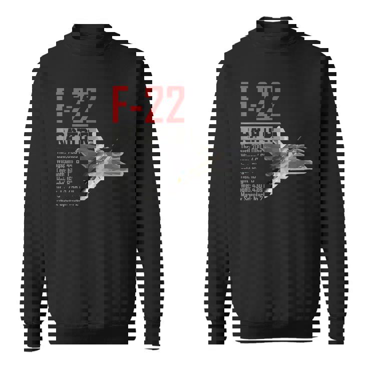 アメリカ航空機ステルス戦闘機 F22 ラプター スウェットシャツ