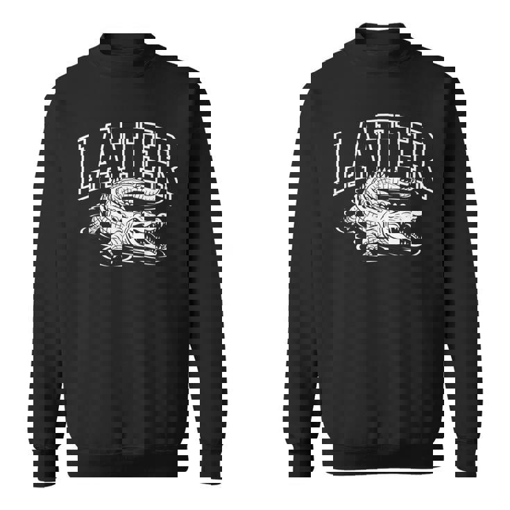 アリゲーター後で面白い皮肉なグラフィックノベルティ格言 スウェットシャツ