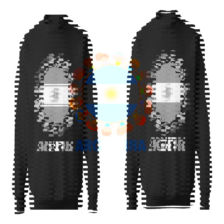 アルゼンチン国旗 ヒスパニック文化遺産月間 アルゼンチン キッズ スウェットシャツ