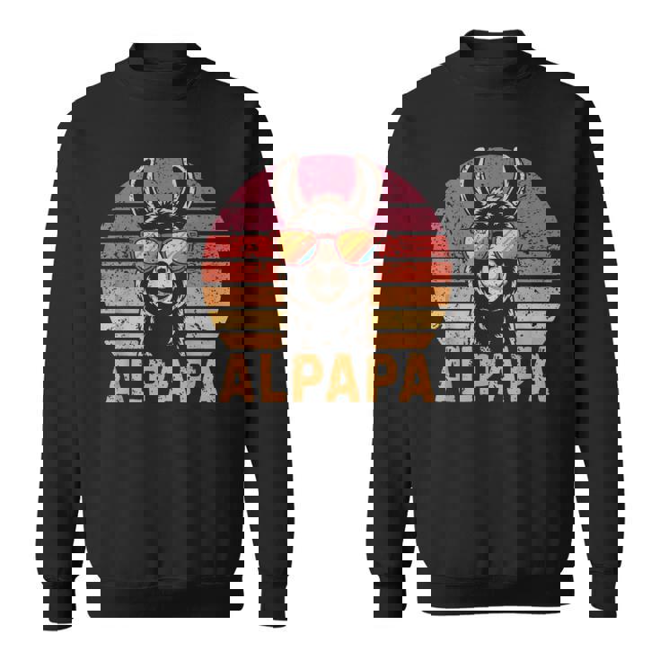 アルパパ アルパカ ラマ お父さんになる お父さん 新しいお父さん スウェットシャツ