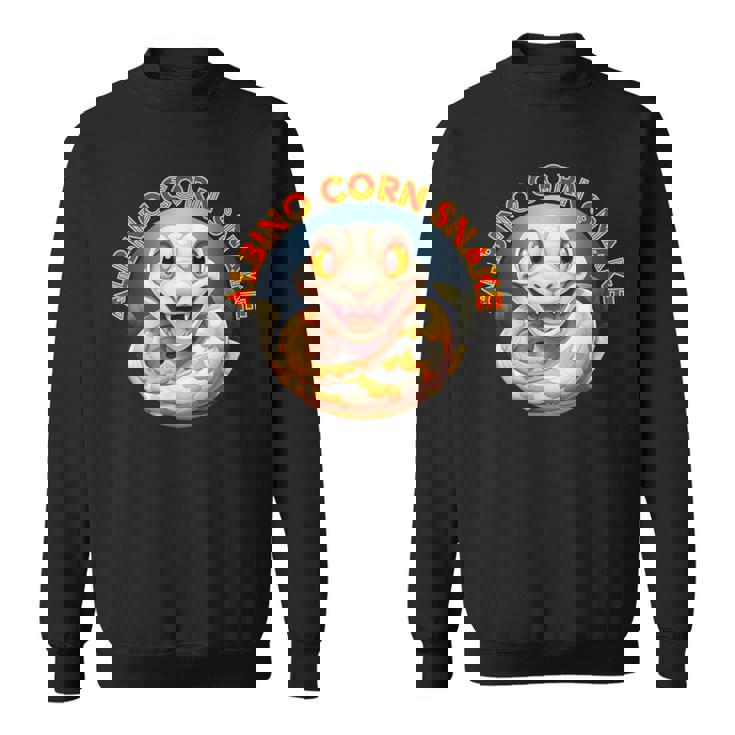 アルビノコーンスネーク 動物 可愛い 人気 へび 蛇 干支 巳 動物園 へび好き 愛好家 爬虫類 コーンスネーク スウェットシャツ