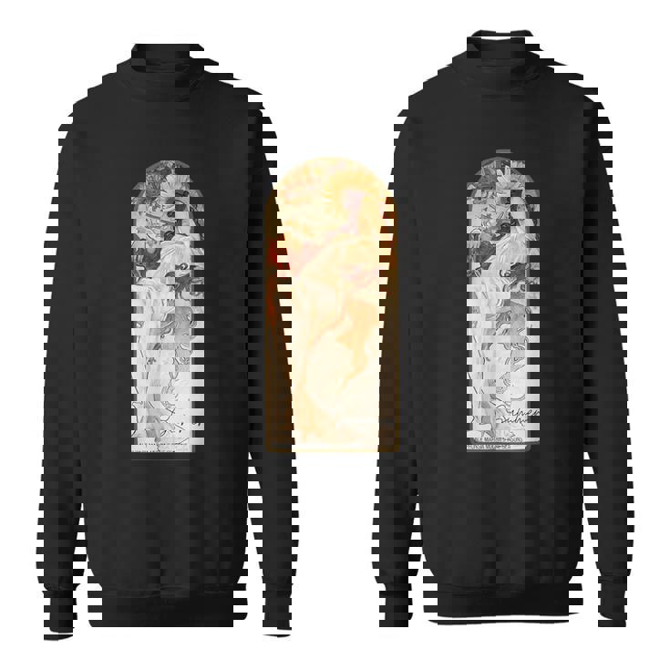 アルフォンス・マリア・ミュシャの季節 夏 スウェットシャツ