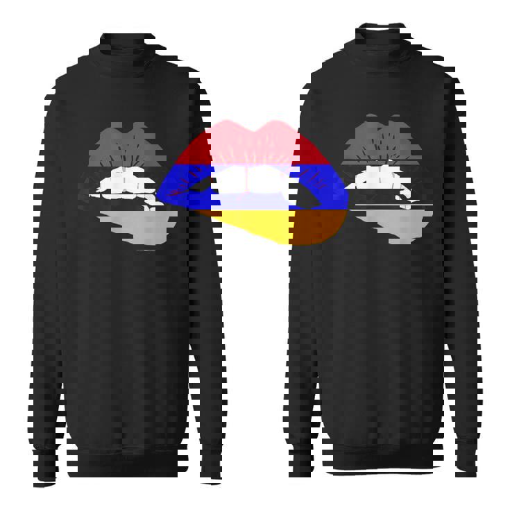 アルメニアリップ アルメニアプライド アルメニアルーツ アルメニア国旗 スウェットシャツ