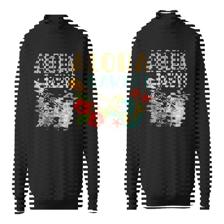 アロハ ハワイアン ウクレレ スウェットシャツ