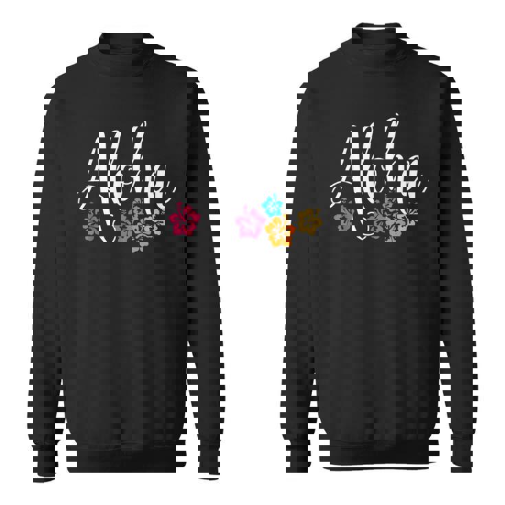 アロハ ハワイアン ハイビスカス フラワー サーファー マウイ カウアイ ハワイ スウェットシャツ