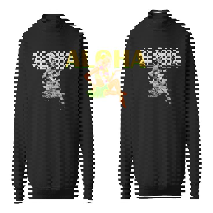 アロハ ハワイアン レトロ ヴィンテージ ピンナップガール ハワイ スウェットシャツ