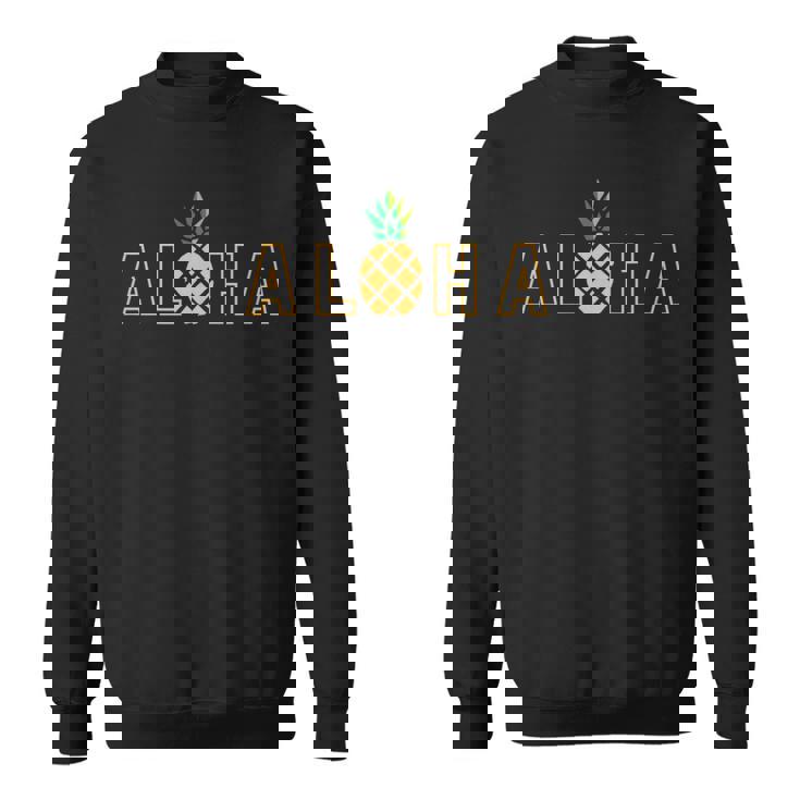 アロハ パイナップル ロゴ 文字 ハワイ レディース メンズ キッズ スウェットシャツ