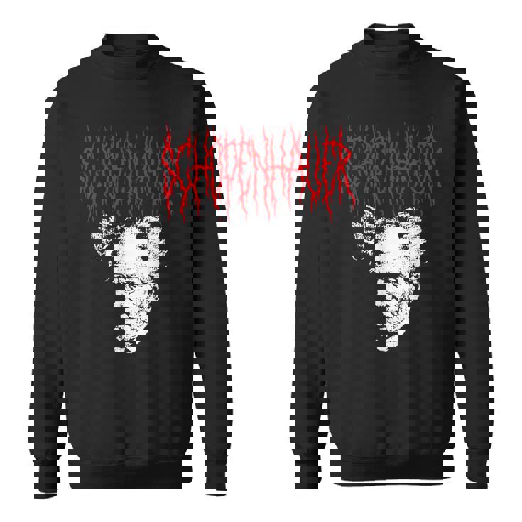 アーサー・ショーペンハウアー デスメタルスタイル 哲学 デザイン スウェットシャツ