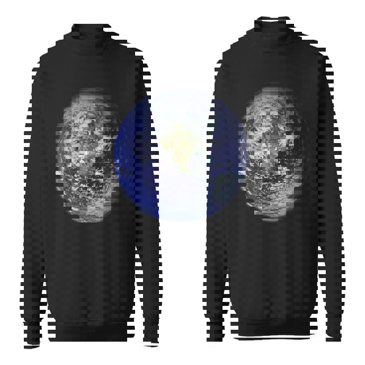 アースプラネット 地球 北米 平球 宇宙雲 スウェットシャツ