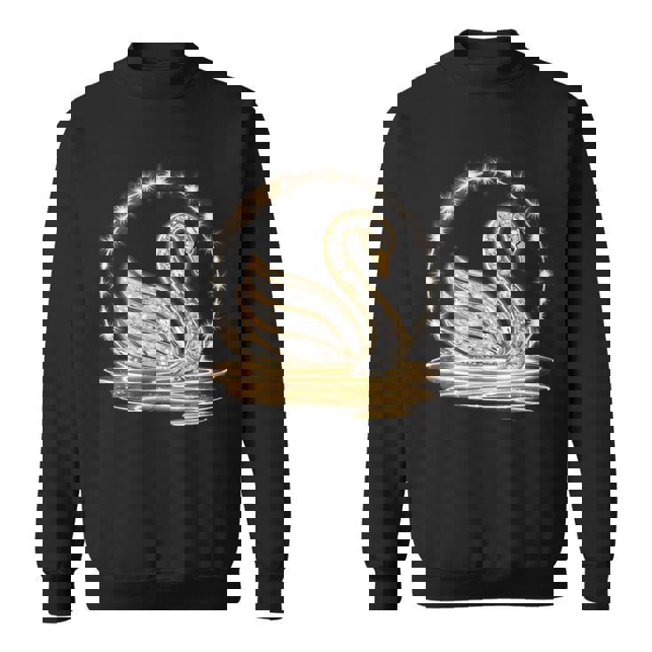 アート プリント モチーフとしての美しい白鳥、ギフトのアイデア スウェットシャツ