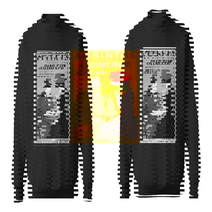 アールヌーボー アブサン ビクトリア朝 カップル テーブル スウェットシャツ