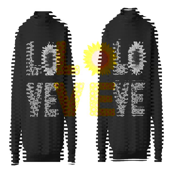 イエロー ひまわり ラブフラワー ひまわり 花柄 かわいい スウェットシャツ
