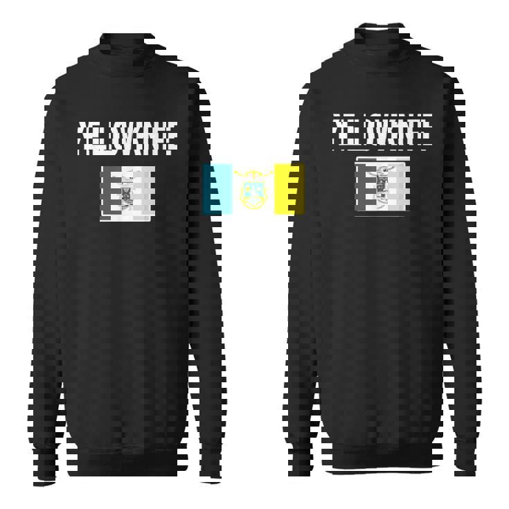 イエローナイフ 紋章 旗 国家への誇り ギフト お土産 スウェットシャツ