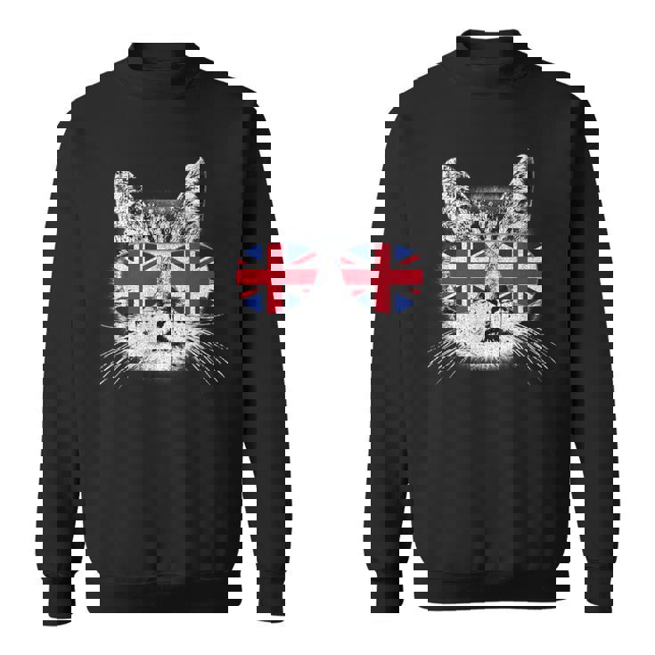 イギリス ユニオンジャック フラッグ イギリス 猫 イギリス スウェットシャツ