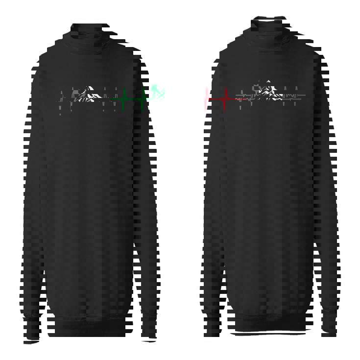 メンズ イタリア 心拍 登山 アルピニスト スウェットシャツ