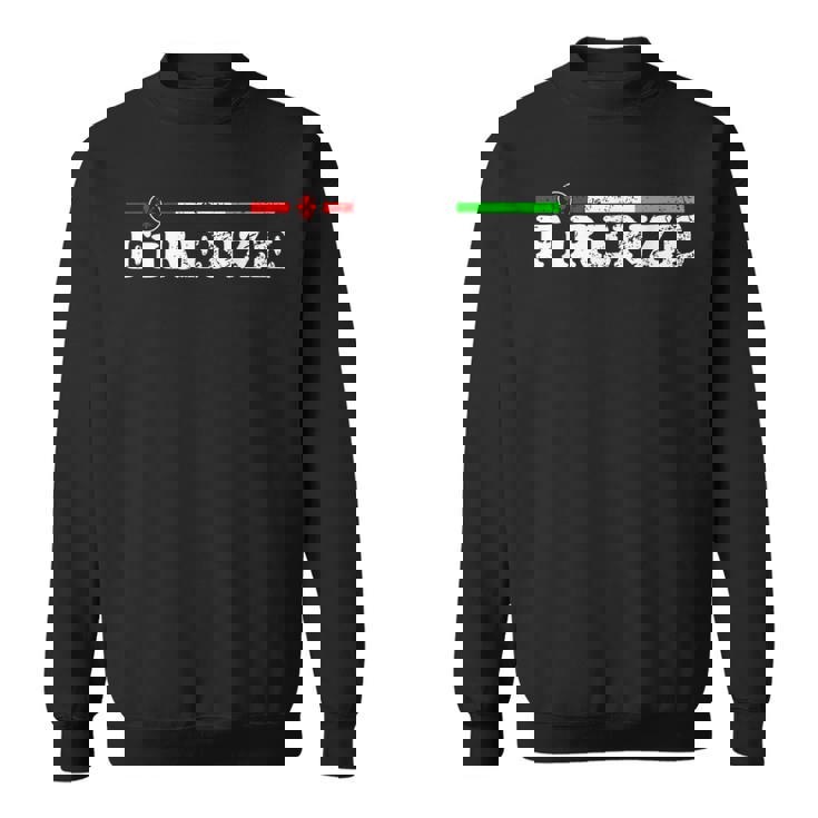 イタリア、フィレンツェのお土産、トリコロールとイタリアの国旗。 スウェットシャツ