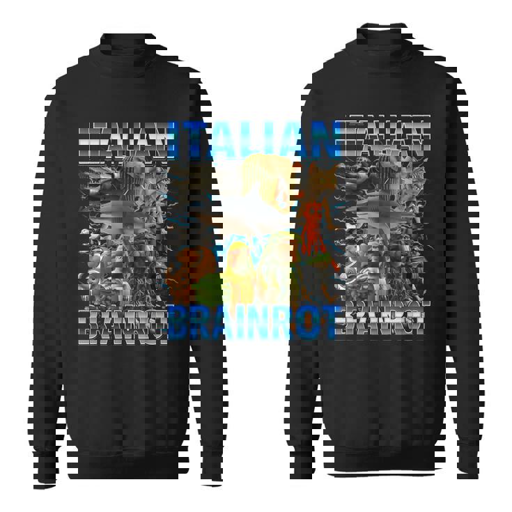 イタリアン ブレイン ミーム トラレロ トラララ ボンバルディーノ クロコディロ スウェットシャツ