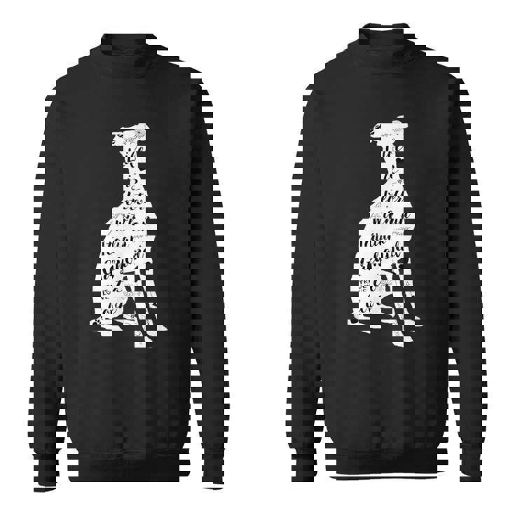 イタリアングレイハウンドシャツデザイン イタリアングレイハウンド犬愛好家 スウェットシャツ