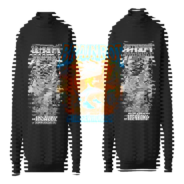 イタリアンブレインロットミームブーツレッグ スウェットシャツ