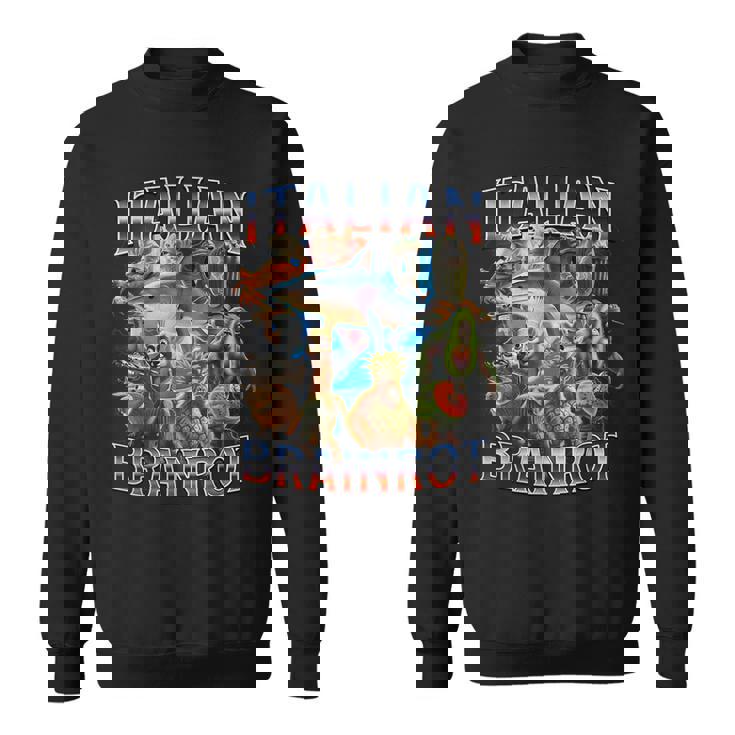 イタリアンブレインロット面白いイタリアンブレインロットミーム スウェットシャツ