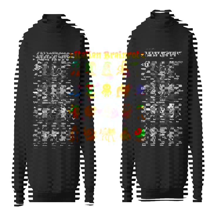 イタリアーノブレインロットディバーテンテイタリアーノブレインロットミーム スウェットシャツ