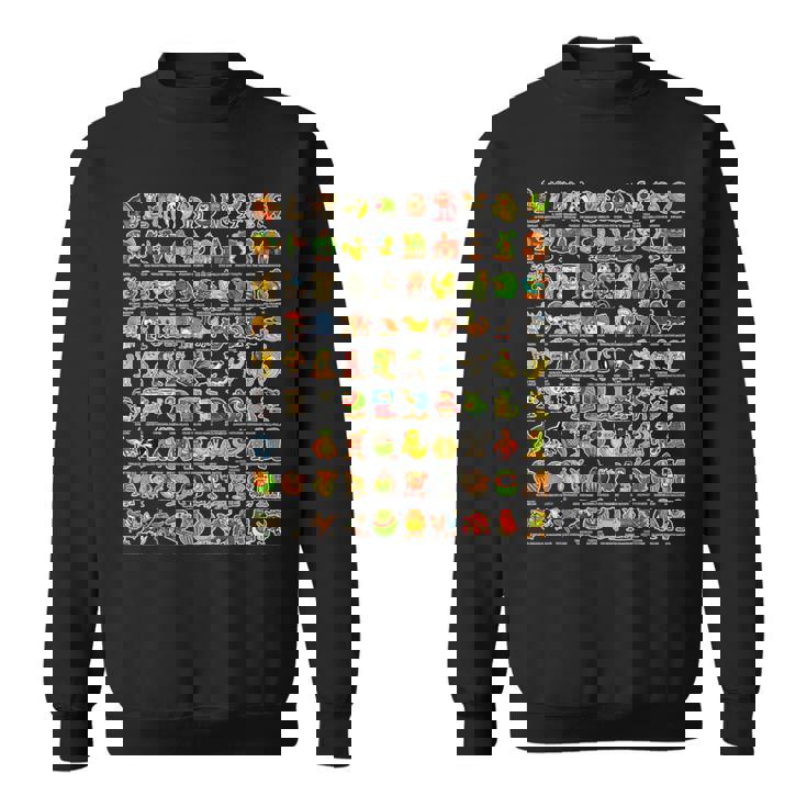 イタリア語-ブレインローz世代面白いミーム90ブレインロットキャラクター スウェットシャツ