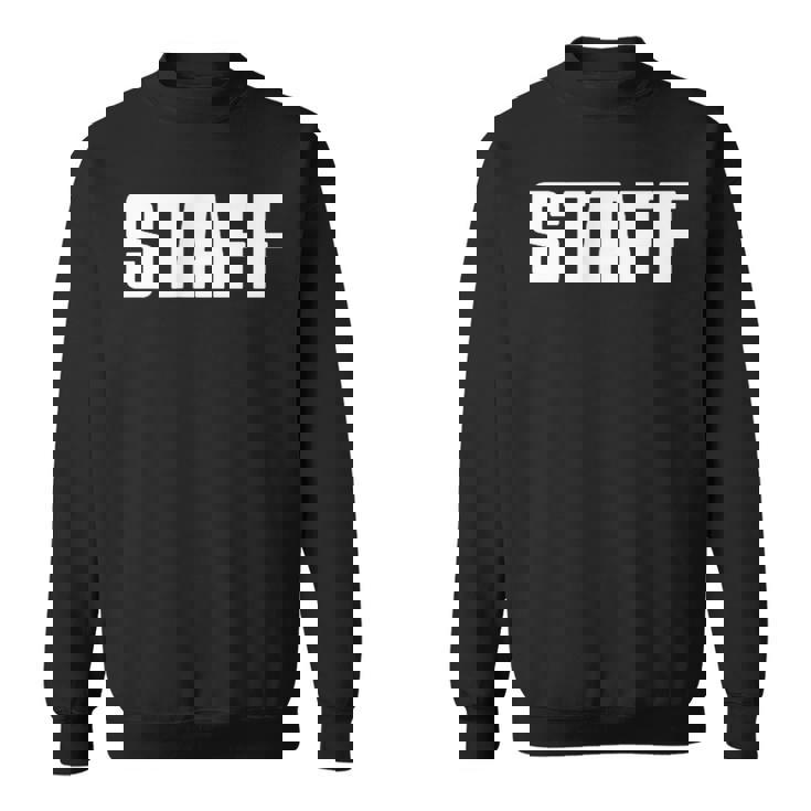 イベント、コンサート、ロード、クルーなどのスタッフ。 スウェットシャツ