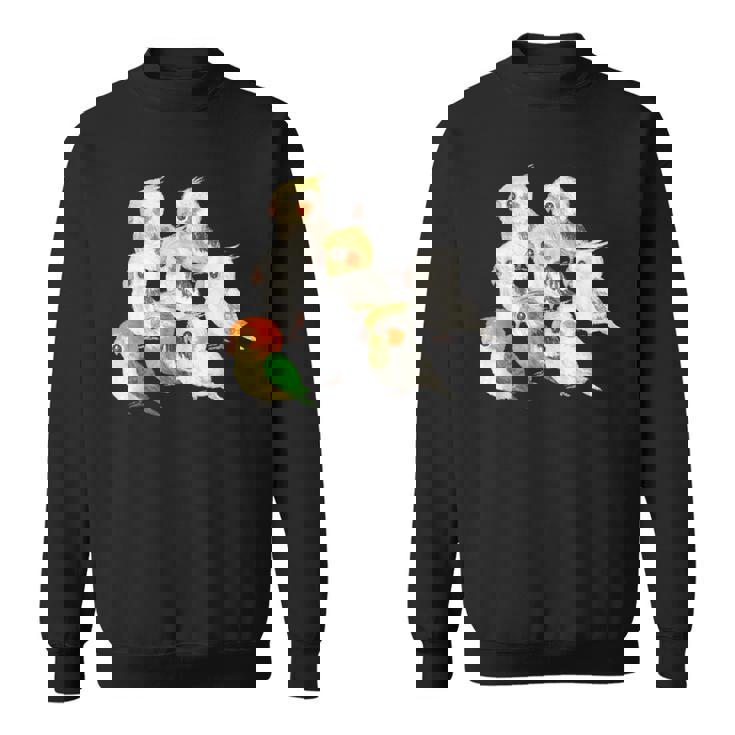 インコ かわいい 小鳥 ペット おもしろ 動物 イラスト スウェットシャツ